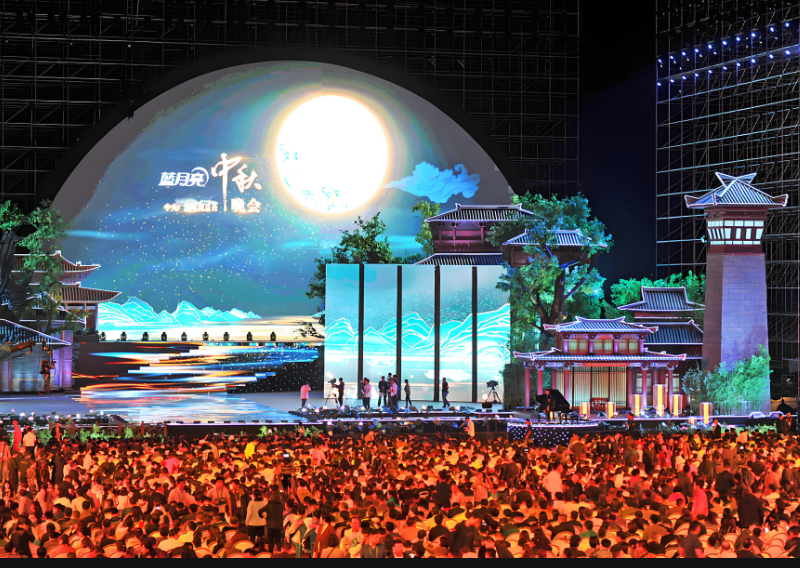 LED顯示屏點亮中秋佳節(jié)，科技賦能傳統(tǒng)節(jié)日新體驗