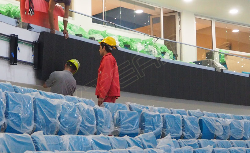 哈薩克斯坦球場 Cn10條形顯示屏項(xiàng)目案例