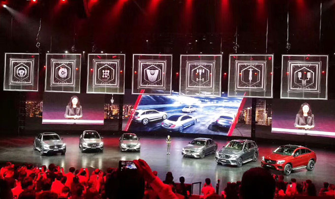 上海車展發(fā)布會(huì) LED透明屏vClear-7.8