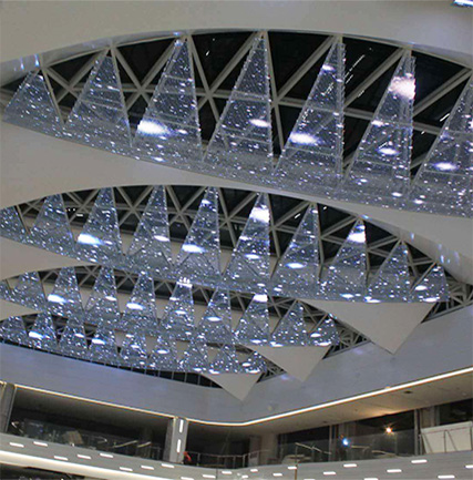 九江快樂(lè)城透明異形天幕項(xiàng)目