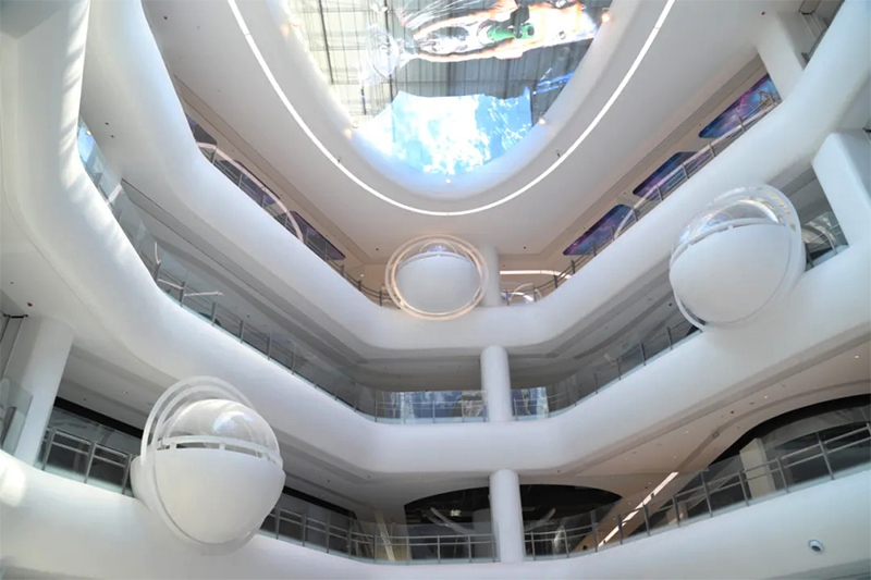 北京金石廣場LED透明天幕屏項目